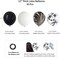 Black and White Happy Birthday Party Decorations, 30 Pcs Balloons Banner Foil Fringe Curtains, for Men Women